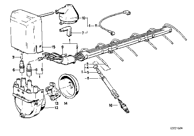 1989 BMW 325ix  Rubber Grommet Diagram for 12121710584