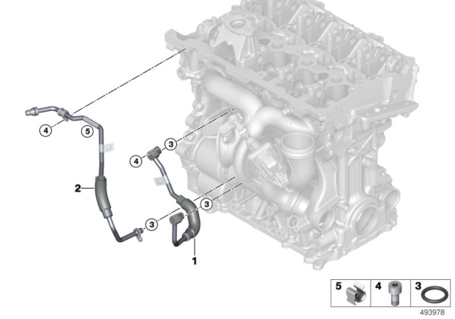 2020 BMW X2  WIRE EXHAUST TURBOCHARGER HO Diagram for 11538629972