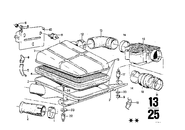 1975 BMW 3.0Si  Rubber Boot Diagram for 13711260372