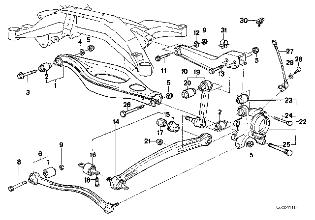 1991 BMW 850i  Fillister Head Screw Diagram for 07119905816