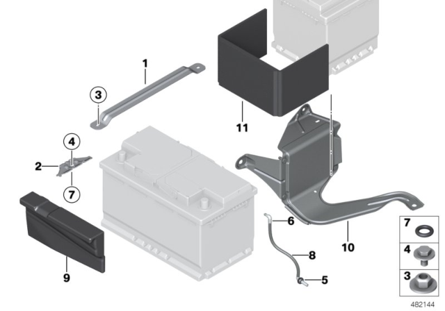 2013 BMW ActiveHybrid 3  VENT HOSE FOR BATTERY Diagram for 61217605414