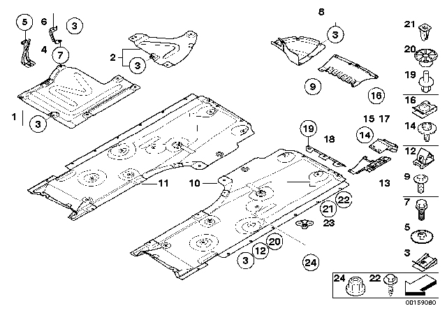 2011 BMW 128i Deflector Lip, Underbody Shield Diagram for 51757139115
