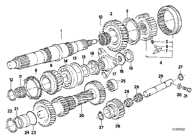 1982 BMW 633CSi  Stop Disc Diagram for 23221224291
