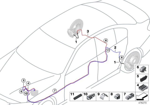 2016 BMW M4  Pipe -Dsc Hydraulic Unit Diagram for 34322284897