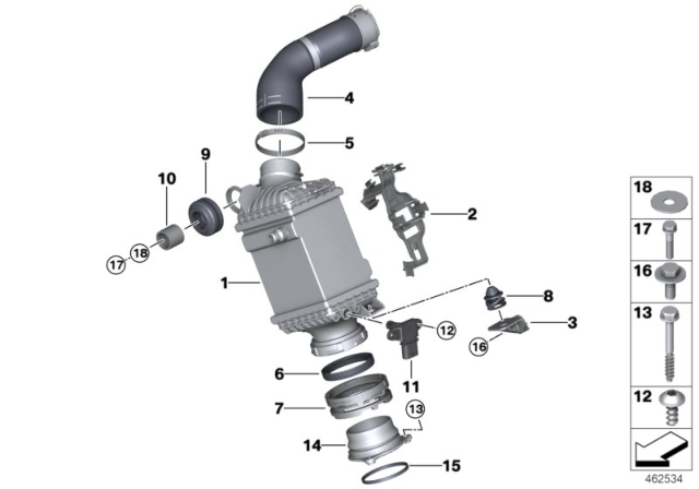 2019 BMW M550i xDrive  Holder Diagram for 17518650266