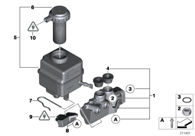 2014 BMW ActiveHybrid 7  Split Pin Diagram for 34406785393