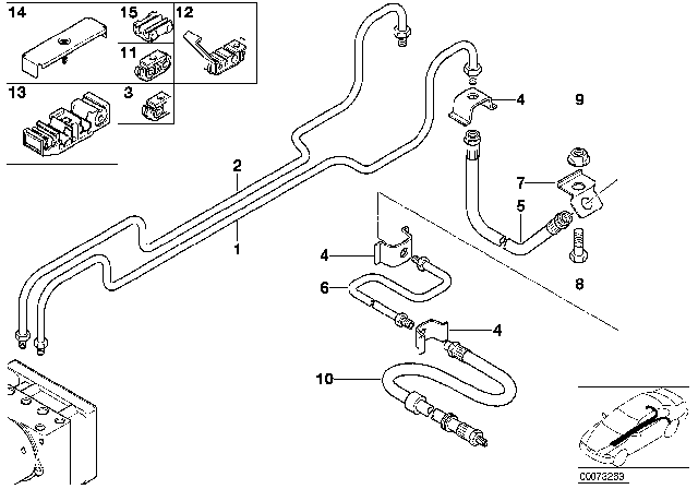 2002 BMW Z3  Pipe Diagram for 34326752207