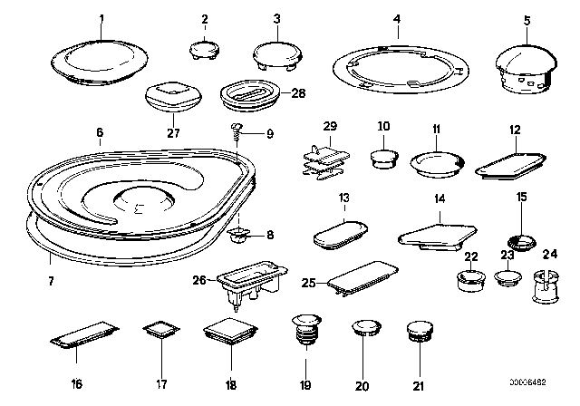 1994 BMW 525i  Blind Plug Diagram for 51718138511