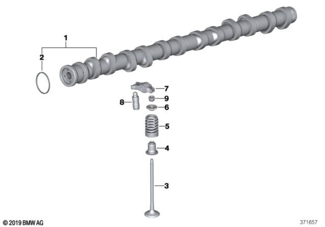 2016 BMW M4  Valve Spring Diagram for 11347563462