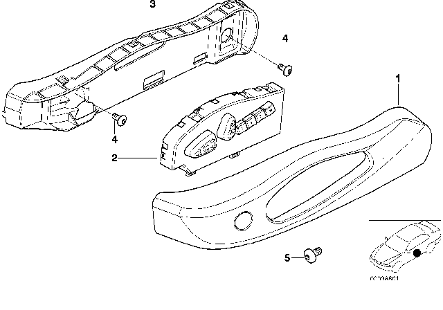 2004 BMW 325Ci Covering Outer Left Diagram for 52108255657