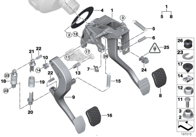 2010 BMW M3  Pin, Master Cylinder Diagram for 35316854283