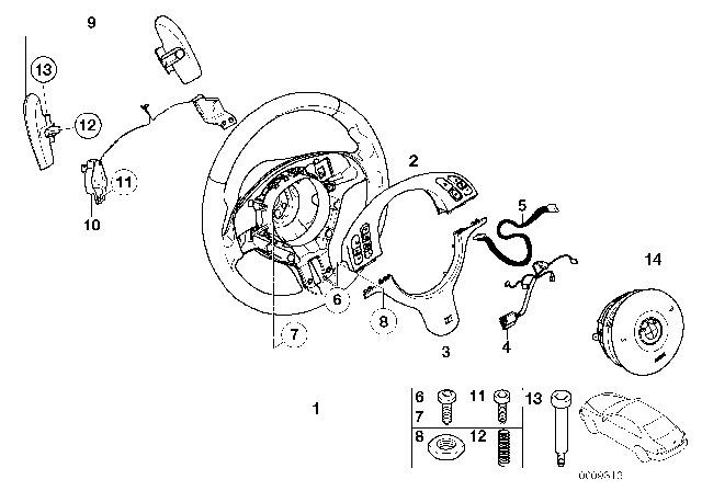 2005 BMW M3  Compression Spring Diagram for 32342282377