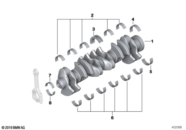 2016 BMW M4  CRANKSHAFT Diagram for 11218095728