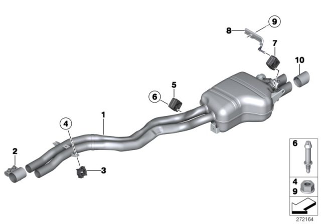 2014 BMW Z4  Tailpipe Trim Alu-Look Diagram for 18307618683