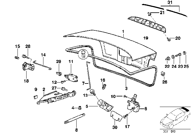 1998 BMW 328i  Spacer Plate Diagram for 51248222363