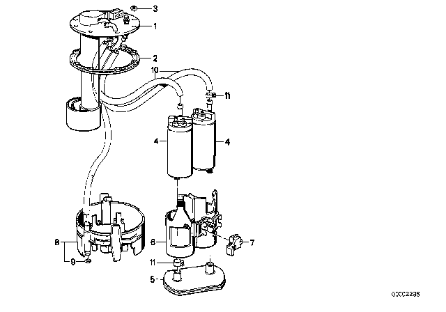 1994 BMW 750iL  Strainer Diagram for 16141179703