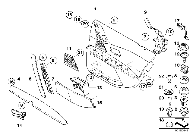 2007 BMW 550i  Door Pocket, Rear Left Diagram for 51427079467