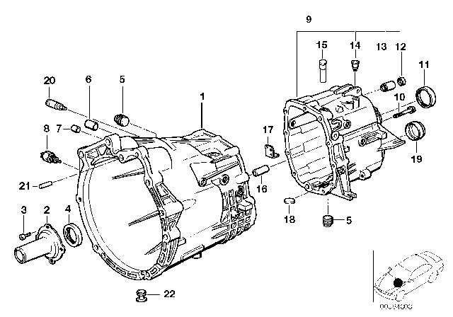 1995 BMW 530i  Guide Bush Diagram for 23111224813