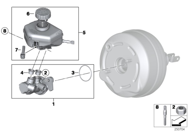 2016 BMW 435i Gran Coupe  Expansion Tank Diagram for 34337851569