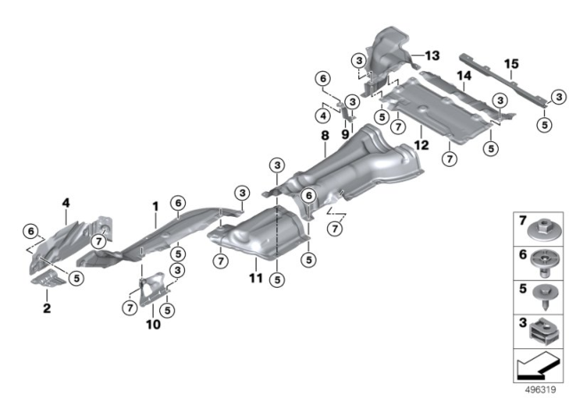2020 BMW X3 M  Holder, Heat Insulation, Tank Diagram for 51487394753