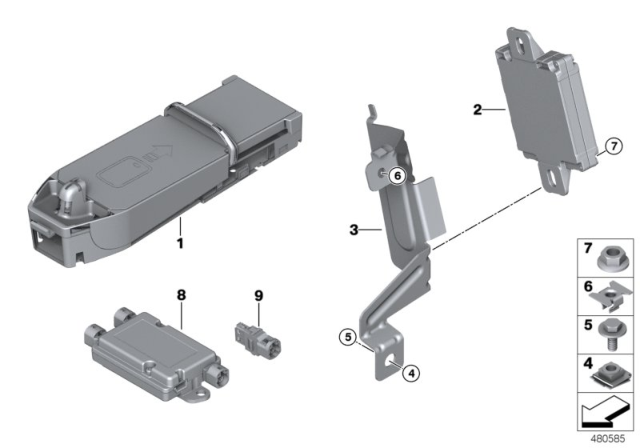 2015 BMW 435i xDrive Gran Coupe  Lte Compensator Diagram for 84109128982