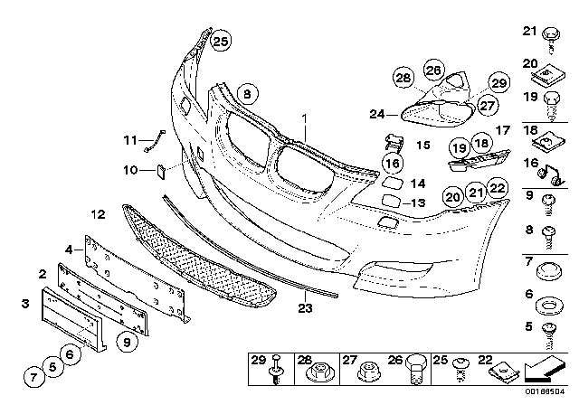 2006 BMW M5  Flange Nut With Washer Diagram for 26117574872