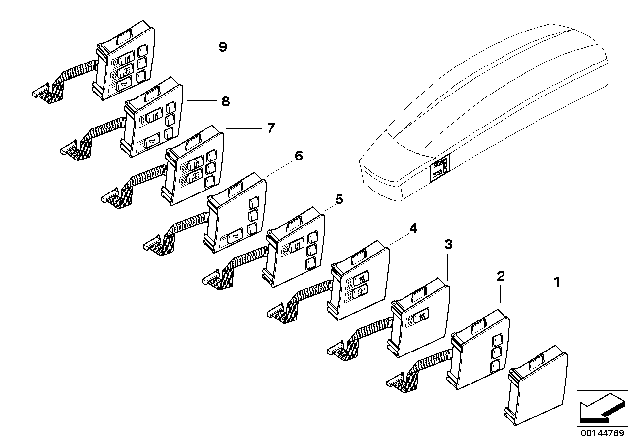 2006 BMW 750i  Switch Memory/Active Seat Ventilat. Left Diagram for 61316971629