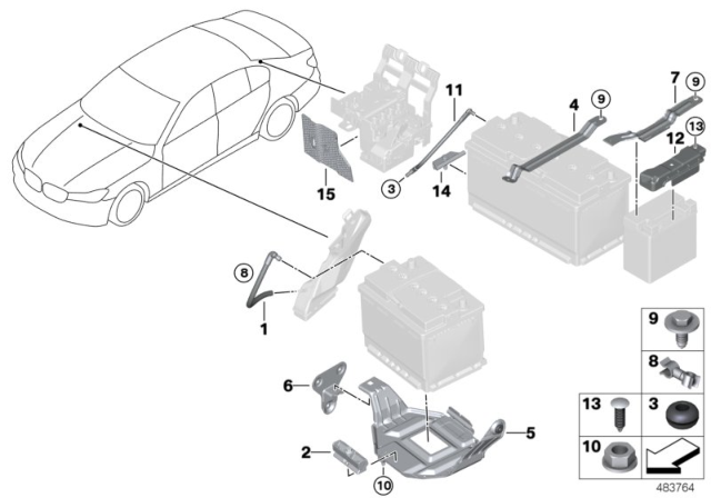 2016 BMW 750i xDrive Grommet Diagram for 61217591102