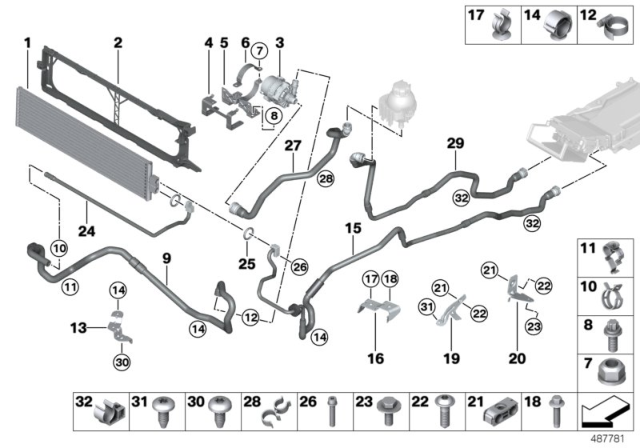 2015 BMW ActiveHybrid 5  Isa Screw Diagram for 07129903751