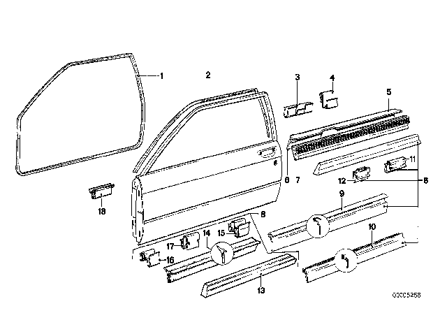 1983 BMW 320i Sealing Lip Type Diagram for 51211854293