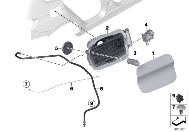 2016 BMW X3  Drain Hose, Cover Bowl Diagram for 51177315746