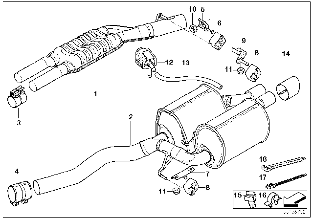2008 BMW 550i  Holder Diagram for 61131365675