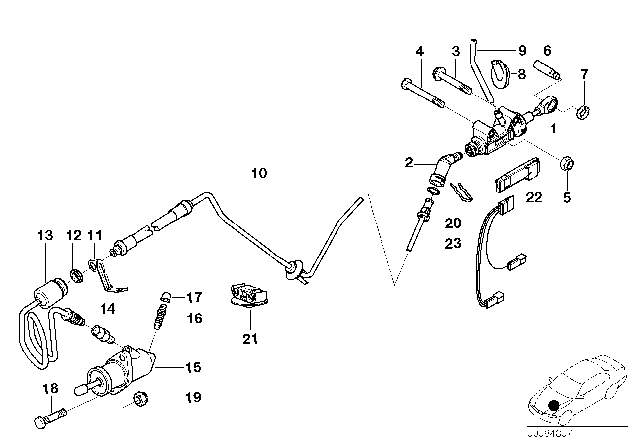 2000 BMW 528i  Bracket Diagram for 21521164303