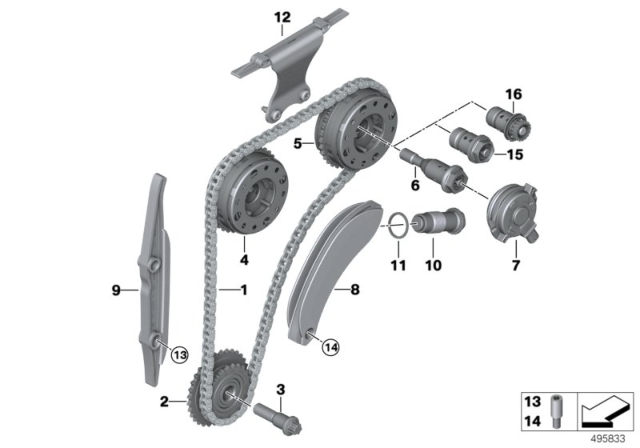 2019 BMW X1  Camshaft Outlet Adjustment Unit Diagram for 11367608789