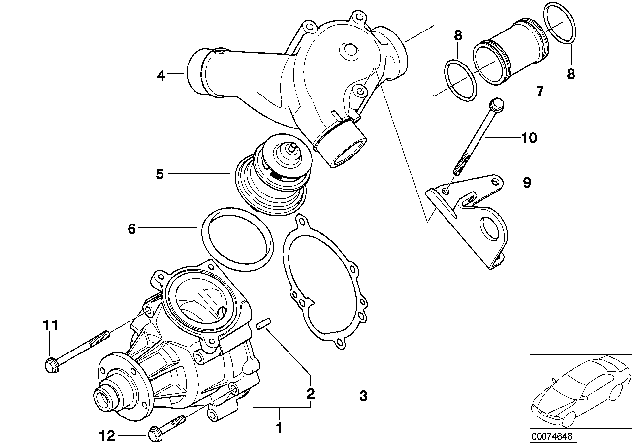 2004 BMW M3 Dowel Pin Diagram for 07119942283
