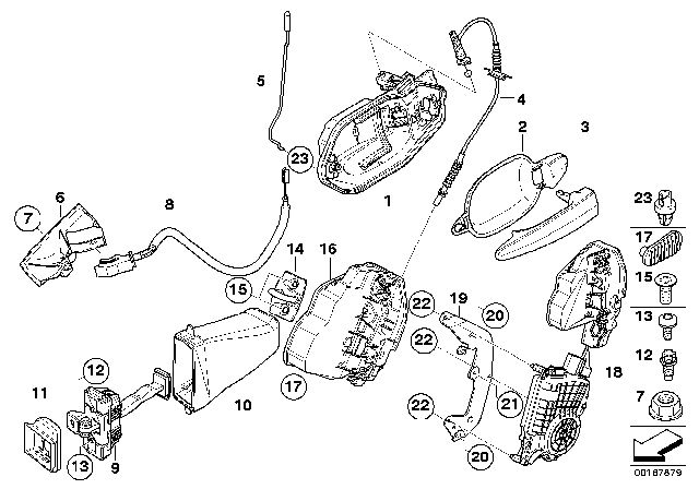 2009 BMW M5  Adapter Plate, Rear Left Diagram for 51227174633