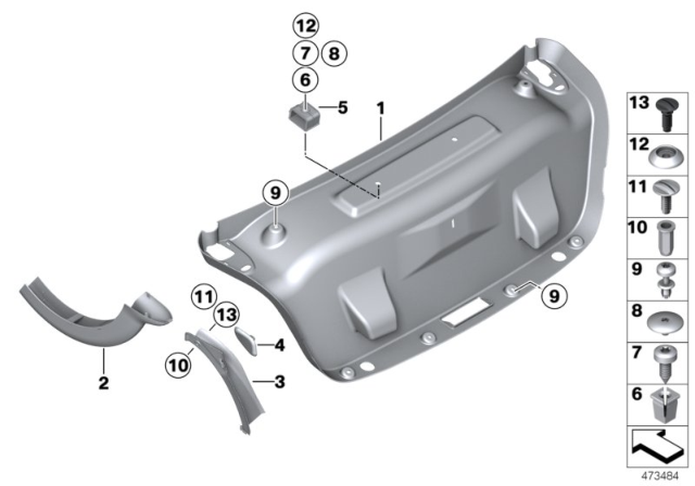2017 BMW 430i  Gutter Strip, Left Diagram for 51497296103