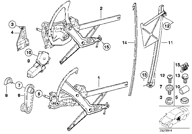 2002 BMW Z3 M  Covering Cap Diagram for 51328186711