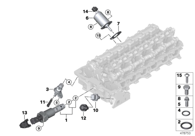 2008 BMW Z4  Solenoid Valve (Solv) Diagram for 11367585425