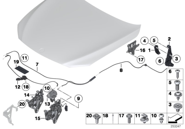 2011 BMW 750i  Hose Clamp Diagram for 07147228759