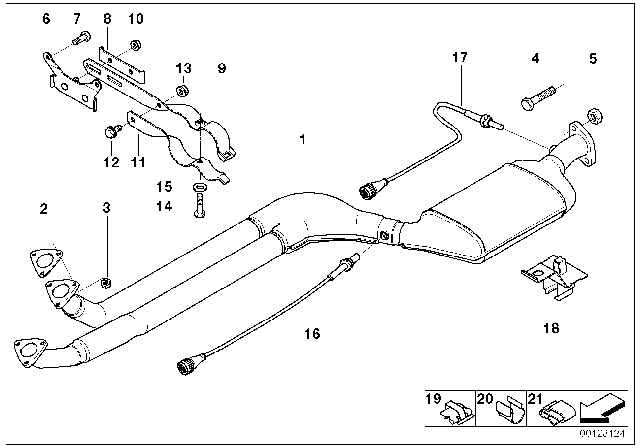 2000 BMW Z3  Reinforcement Plate Diagram for 18301435006
