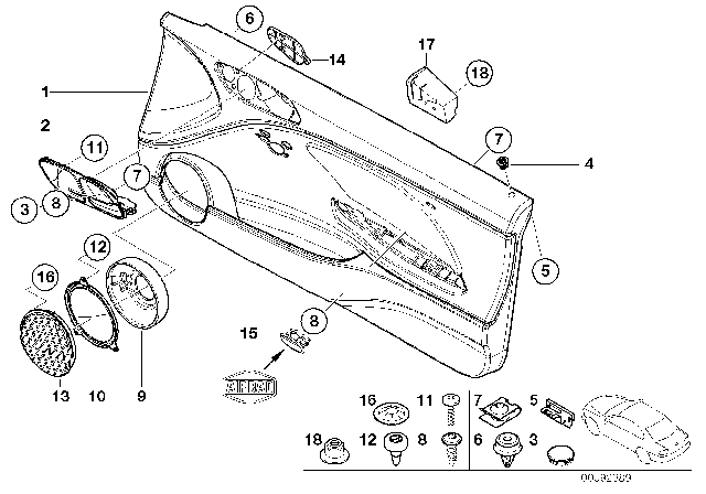 2004 BMW 325Ci  Blind Plate Diagram for 51418254213