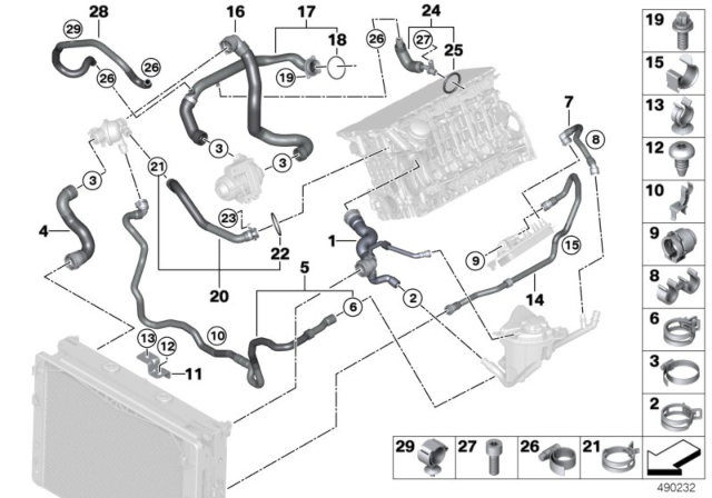 2015 BMW 740i O-Ring Diagram for 11537590575