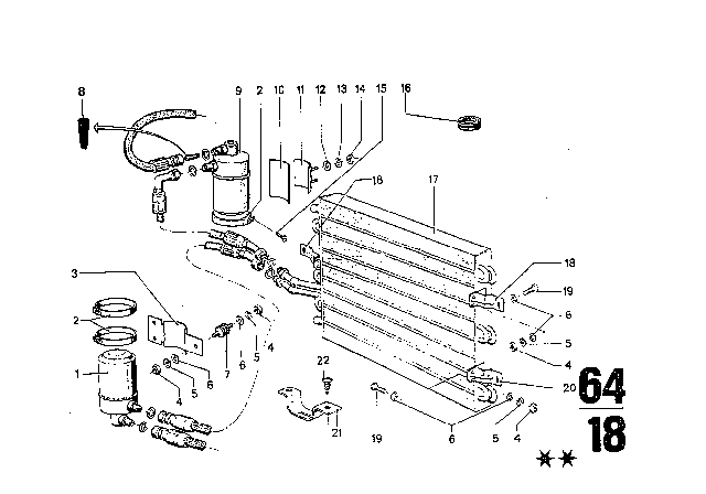 1973 BMW Bavaria  Vibration Damper Diagram for 64218042132