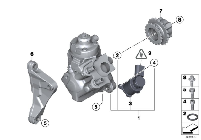 2018 BMW 328d xDrive  Hex Bolt With Washer Diagram for 07119906149