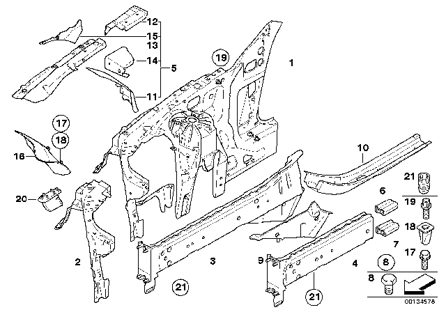 2010 BMW M6  Water Outlet Valve Diagram for 51717138858