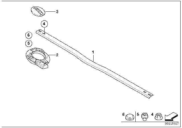 2005 BMW M3  Cap Diagram for 51717896829