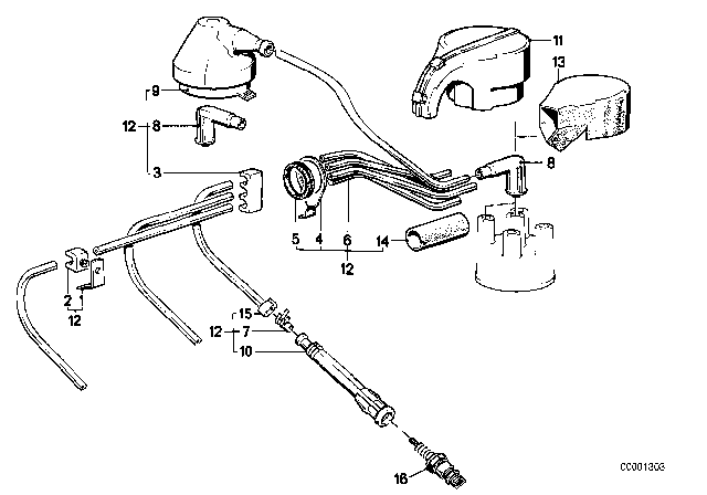 1977 BMW 320i  Insulating Cover Diagram for 12121287736
