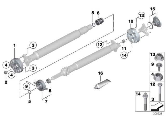 2010 BMW 750Li  Damper Ring Diagram for 26117527617