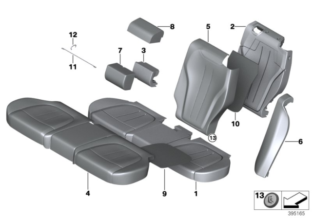 2015 BMW X5  Button Isofix Diagram for 52207422988